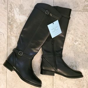 Black Antonio Melani riding boots